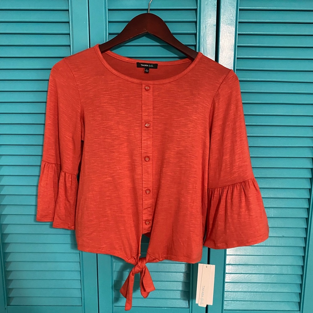 Takara girls peach summer safari long sleeve
